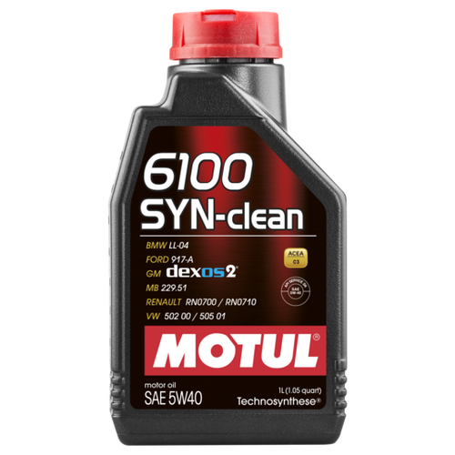Моторное масло MOTUL 6100 SYN-clean 5w-40, 1 литр