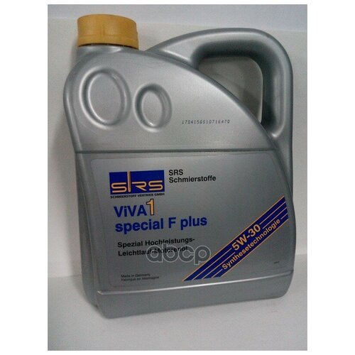 SRS Srs Масло Моторное Viva 1 Special F Plus 5w-30 (5 Л.)