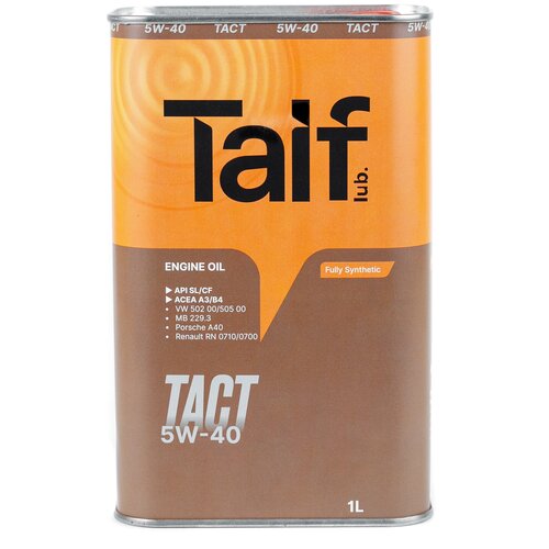 TAIF TACT 5W-40 1л Синтетическое моторное масло