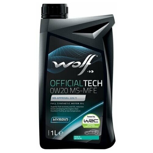 Wolf Масло Моторное Officialtech 0w20 Ms-Mfe 1l