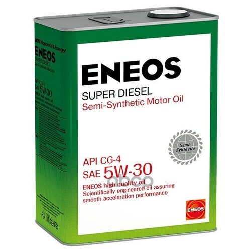 Моторное масло ENEOS Super Gasoline, 5W-30, 4л, полусинтетическое