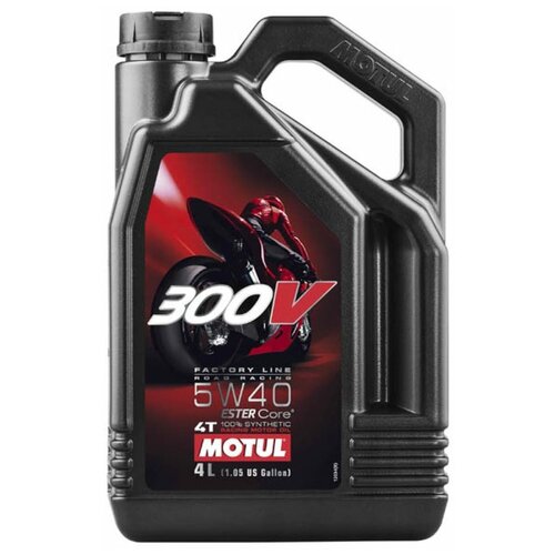 Моторное масло MOTUL 300V 4T FL ROAD RACING 5W-40, 4 литра