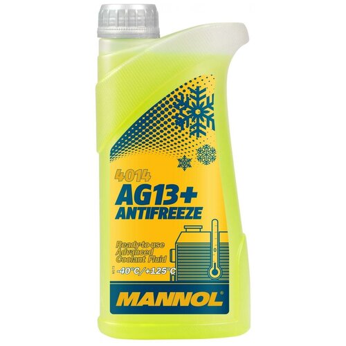 Антифриз/Antifreeze Mannol AG13+ (-40*C) Advanced желтый 1,1 кг (1л)