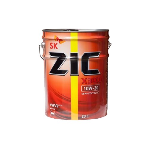 Полусинтетическое моторное масло ZIC X3000 10W-30, 20 л