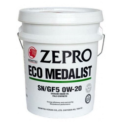 Моторное масло Idemitsu Zepro Eco Medalist, синтетическое, SN/GF5, 0W20, 20 л