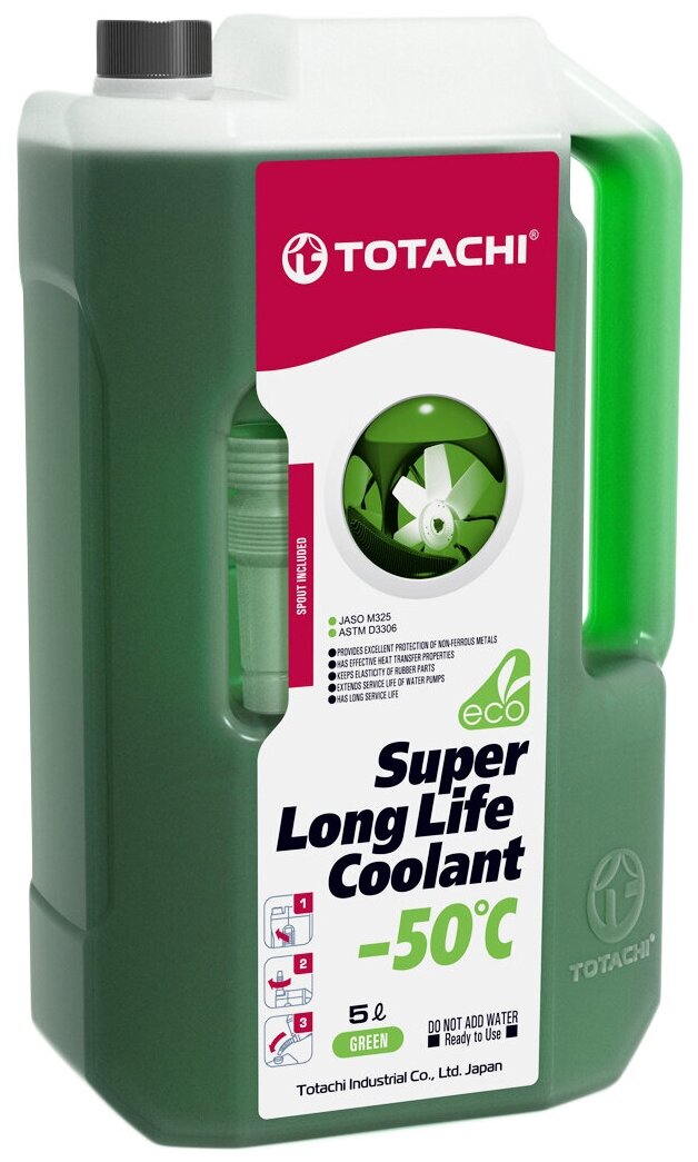 Totachi Антифриз TOTACHI SUPER LONG LIFE COOLANT GREEN -50C 10л
