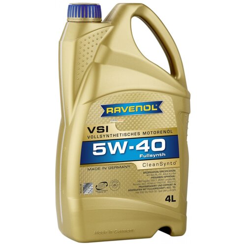 Моторное масло RAVENOL 5W-40 Синтетическое 4 л