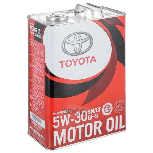 Моторное масло Toyota Motor Oil, 5W-30, 4л, синтетическое [08880-13705]