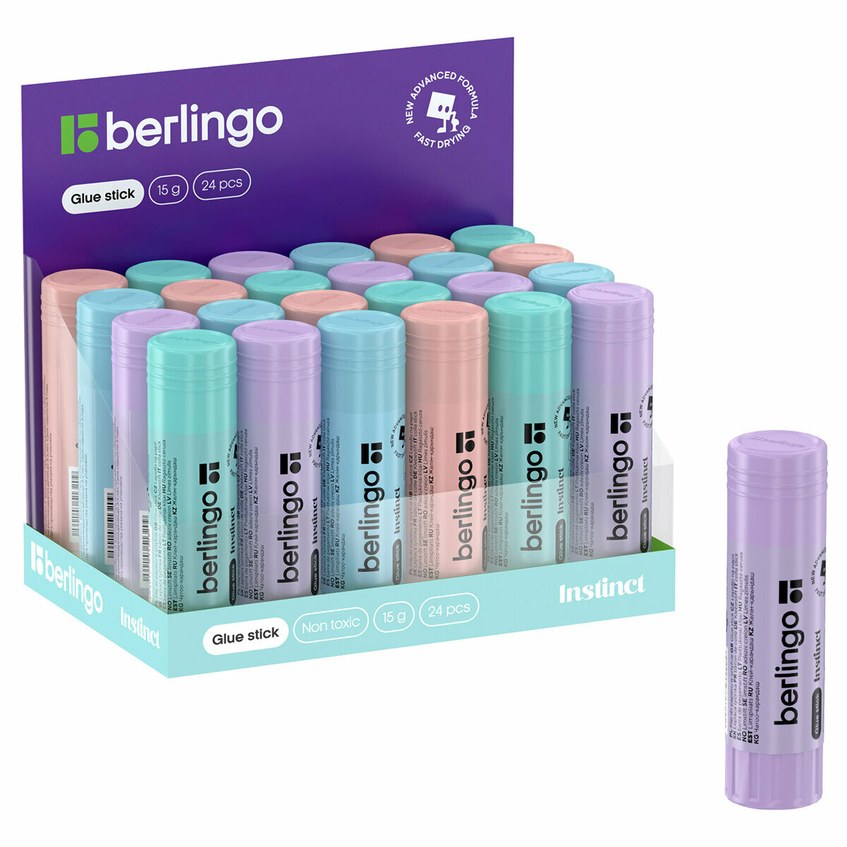 Berlingo Клей-карандаш Berlingo Instinct, 15г, 24 шт.