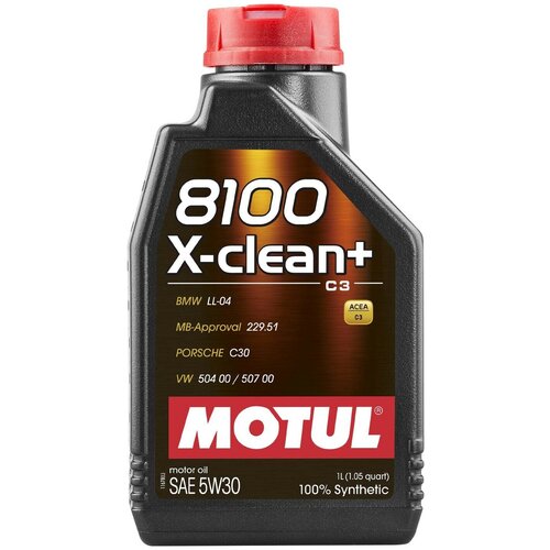 Моторное масло Motul 8100 X-clean + 5W30 1л