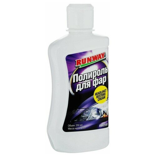 RUNWAY RW2545 Полироль для фар "RUNWAY" (250 мл)