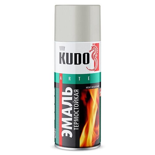 Эмаль Kudo Arte Heat Resistant термостойкая 520 мл черная