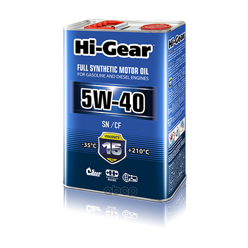 Hi-Gear Масло Моторное Синтет. 5w-40 Sn/Cf 4л