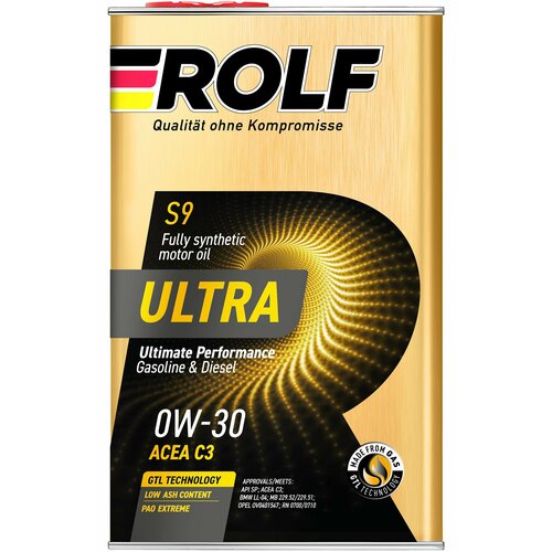 Моторное масло Rolf Ultra 0W30 C3 SP 1л