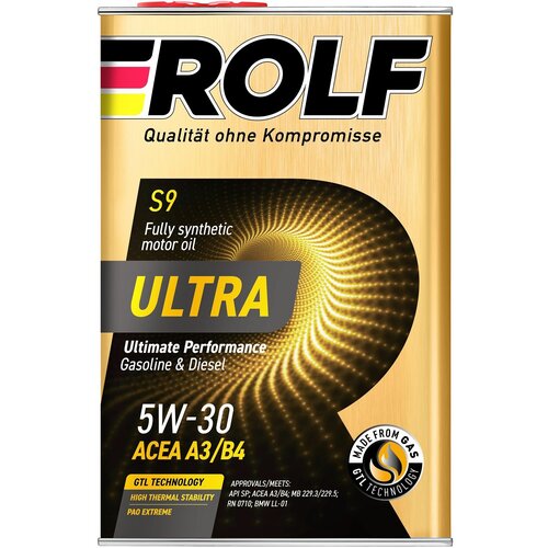 Моторное масло Rolf Ultra 5W30 A3/B4 SP 4л