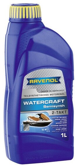 Моторное масло для 2-Т RAVENOL Watercraft Teilsynth. 2-Takt (1л)