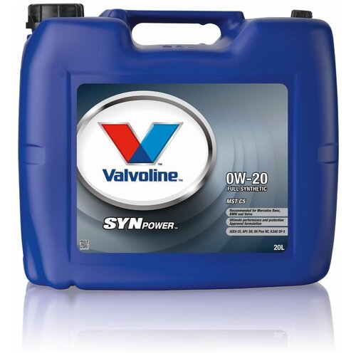 Моторное масло Valvoline SYNPOWER MST C5 0W-20 Синтетическое 20 л