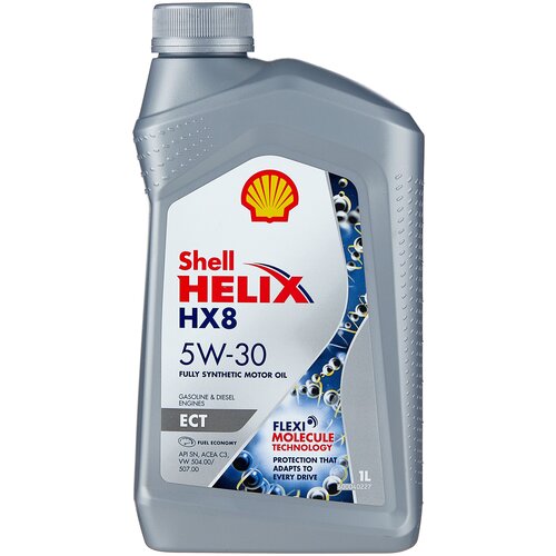 SHELL 550048036 Масло моторное SHELL HELIX HX8 ECT 5W30 C3 (1л)