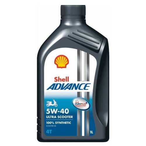 Shell Масло моторное Shell Advance 4Т Ultra Scooter 5W-40, 1 л 550053813