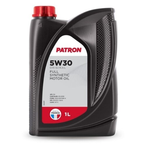 PATRON 5W30 5L ORIGINAL Масло моторное 5W30 полусинтетическое 5L -для легковых автомобилей API SN CHRYSLER MS 6395 FORD W