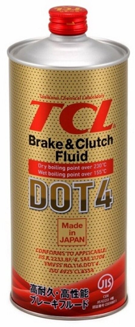 Тормозная Жидкость Tcl Dot4, 1л TCL арт. 00833