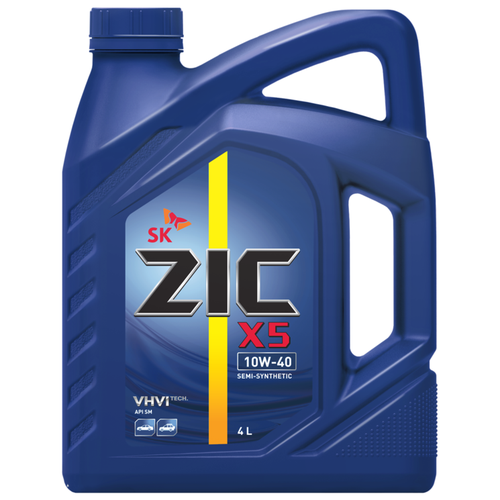 Моторное масло ZIC X5 10w-40 4L полусинтетическое