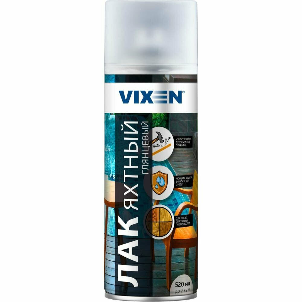 Vixen Лак яхтный глянцевый 12х520 мл. VX-24002