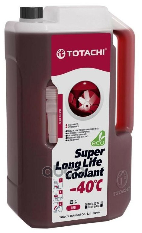 Жидкость Охлаждающая Низкозамерзающая Totachi Super Long Life Coolant Red -40c 5л TOTACHI арт. 41805