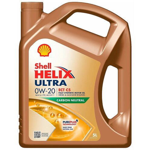 SHELL 550056348 0W-20 5L HELIX ULTRA ECT C5 моторное масло
