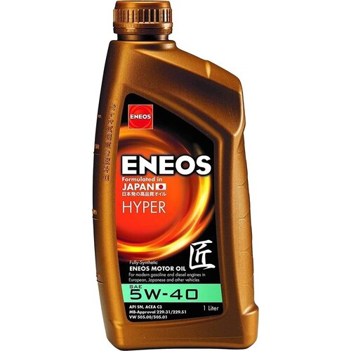 ENEOS Синтетическое Моторное Масло Eneos Hyper 5w40 Sn C3 Европа 1 Л