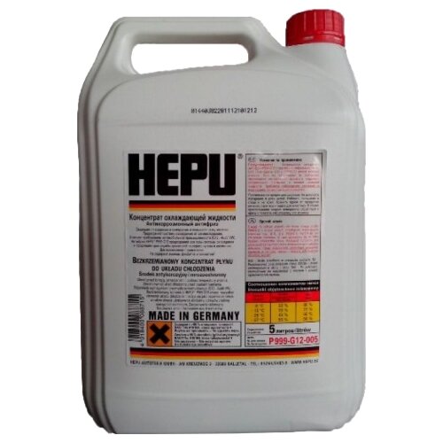 HEPU P999-G12 Антифриз (красный) 1 5л.