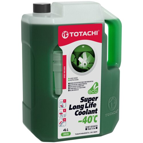 TOTACHI 41605 Жидкость охлаждающая низкозамерзающая TOTACHI SUPER LONG LIFE COOLANT Green -40C 5л