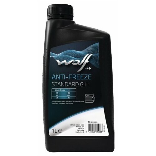 Концентрат Охлаждающей Жидкости Anti-Freeze Standard G11 1l Wolf арт. 8325083