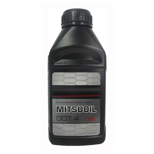MITSUOIL Тормозная жидкость DOT 4 (500_мл/OEM: RU000276)