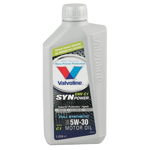 Масло моторное синтетическое Valvoline SYNPOWER C1 5W-30 (5л) VAL-5W30ENVC1-5L