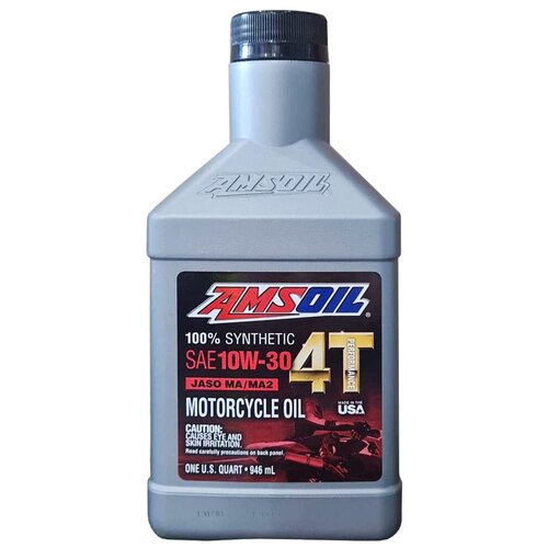 Моторное масло для 4-Такт AMSOIL 100% Synthetic 4T Performance 4-Stroke Motorcycle Oil SAE 10W-30 (0,946л)