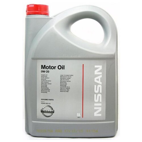 Nissan KE900-90143 Масло моторное синтетическое "Motor Oil 0W-20", 5л