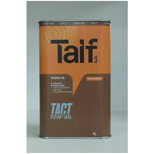 Масло моторное TAIF TACT 10W-40 SL/CF, A3/B4 1 литр