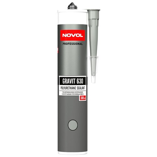 Полиуретановый герметик Novol GRAVIT 630, серый, 300 мл 33101