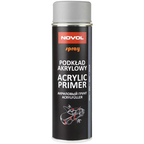 Acryl Primer 1к Spray Грунт Акриловый Черный 500 Мл Novol арт. 34412