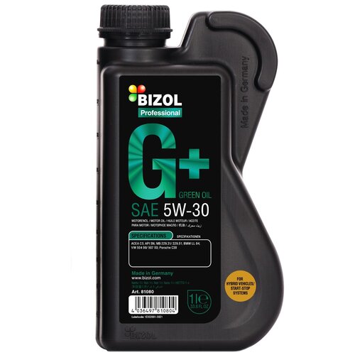 BIZOL 81086 Масло моторное BIZOL Green Oil+ 5W-30 4L 1шт