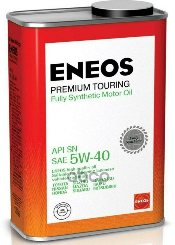 Масло моторное синтетическое Eneos Premium Touring 5W-40, 1 л