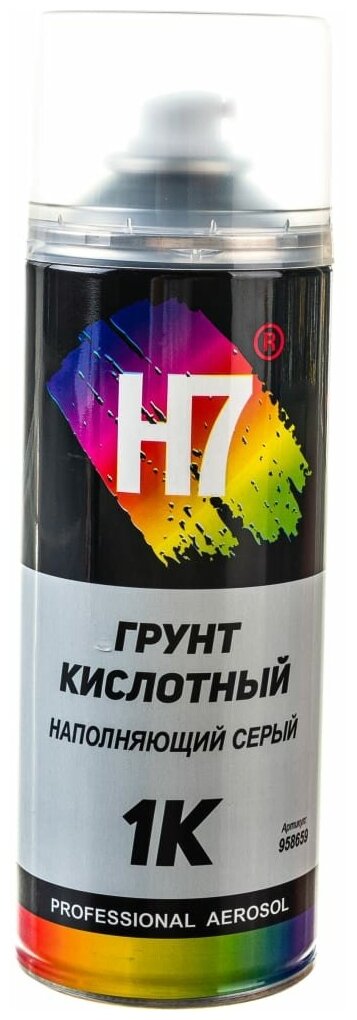 Кислотный наполняющий грунт H7 1К серый, аэрозоль, 520 мл 958659 .
