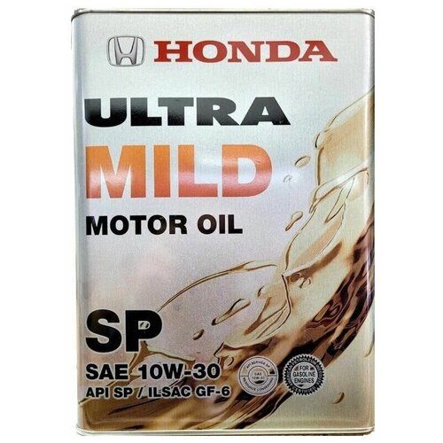 Масло Моторное Honda Ultra Mild Sp 10w-30 4 Л. Honda HONDA арт. 0822999974