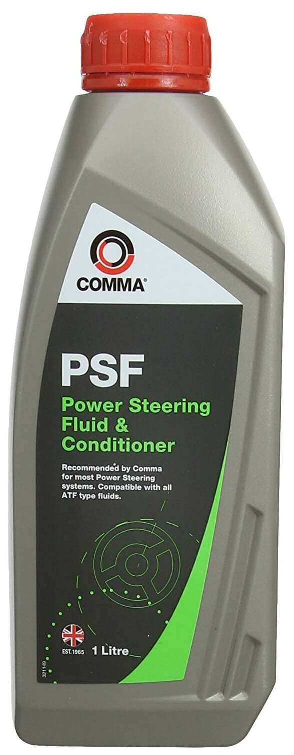 Жидкость и кондиционер гидроусилителя руля COMMA Power Steering Fluid & Conditioner, минеральный, красный, 1 л арт. PSF1L