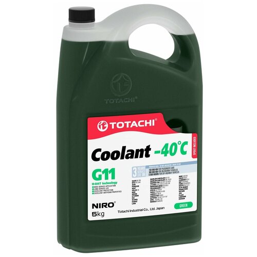 Жидкость Охлаждающая Низкозамерзающая Totachi Niro Coolant Green -40c G11 TOTACHI арт. 43205