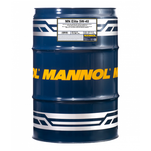 Синтетическое моторное масло Mannol Elite 5W-40, 208 л