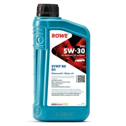 ROWE Rowe Hightec Synt Rs D1 Sae 5w-30 (1l) Масло Моторное