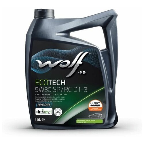 Wolf Масло Моторное Ecotech 5w30 Sp/Rc D1-3 5l Wolf Oil 1049902