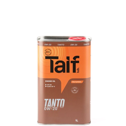 Моторное масло TAIF TANTO 0W-20 Синтетическое, PAO, API SN, ILSAC GF-5, 1 л